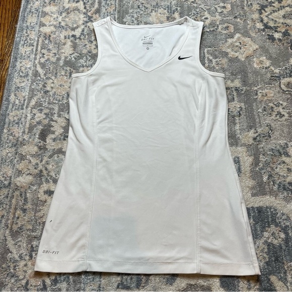 Nike Women's White Dri-FIT Tank Top - Picture 1 of 5